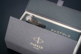 Ручка роллер Parker Duofold Prestige Centennial Black Chevron CT