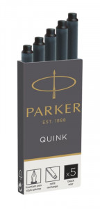 Картриджи 5 шт для перьевых ручек Parker (чёрные)