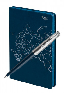 Подарочный набор Шариковая Ручка Parker 51 Core Midnight Blue Открывая Россию