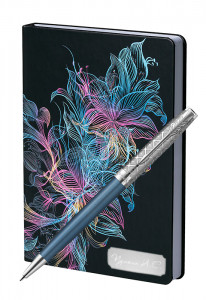 Подарочный набор Шариковая Ручка Parker Sonnet Premium Metal Blue CT Vibrance